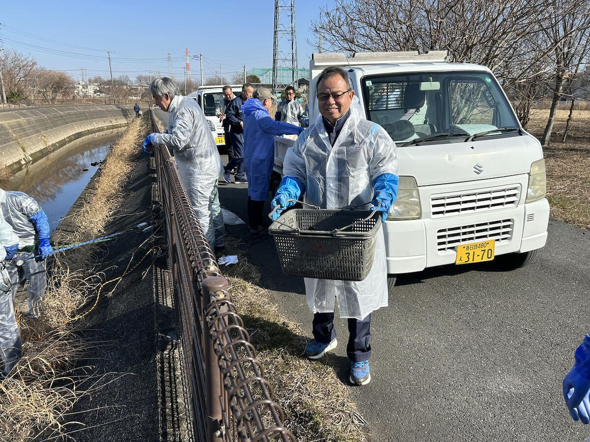 第51回葛西用水路ボランティア 中村常任顧問