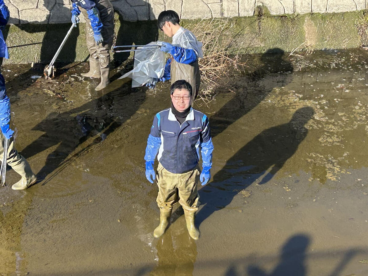 第51回葛西用水路ボランティア 土木事業本部 土木積算部 宮川さん