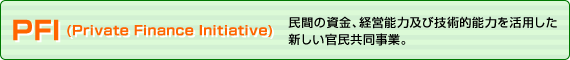 PFI:Private Finance Initiative